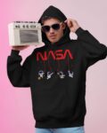 Male black NASA(white) hanging astronaut front2