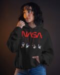 female black NASA(white) hanging astronaut front3