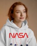 female white NASA hanging astronaut front