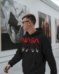 Male black NASA(white) hanging astronaut front2